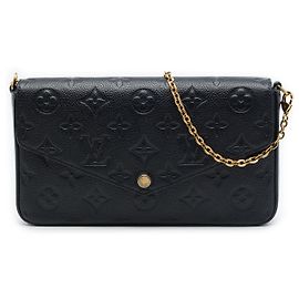 Louis Vuitton Black Monogram Empreinte Pochette Felicie