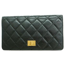 Portafoglio lungo Chanel 2.55 in pelle Matelassé