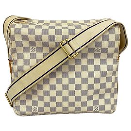 Borsa a tracolla Louis Vuitton Damier Azur Naviglio