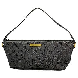 Borsa a tracolla Gucci in denim nero