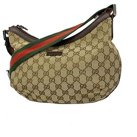 Gucci GG Canvas Sherry Line Shoulder Bag