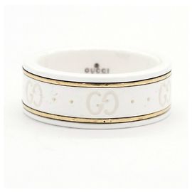 Anello Gucci Icon Band in oro giallo 18K
