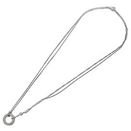Pendente Cartier Love 2 Diamanti in Oro Bianco 18K con Diamanti