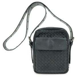Bottega Veneta Borsa Messenger Mini Intrecciato Nappa con Tasca Anteriore