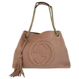 Gucci Soho Interlocking Leather Chain Shoulder Tote Bag