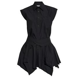 T By Alexander Wang Kleid mit asymmetrischem Saum