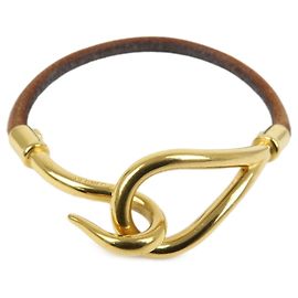 Hermès Hermes Jumbo Hook Braided Leather and Metal