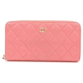 Organizador Zip Around Chanel Quilted Caviar Large