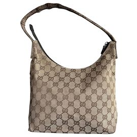 Borsa a spalla hobo Gucci GG Supreme Beige