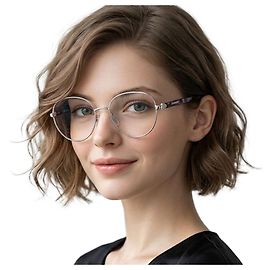 Burberry Eyewear Frame Luxury Oval Silver Metal Fashion