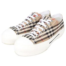 Burberry Sapatilhas vintage em algodão xadrez