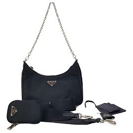 Prada Borsa Hobo Re-Edition Chain Crossbody