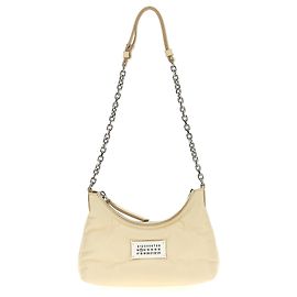 Maison Martin Margiela Borsa a tracolla in pelle d'agnello bianca