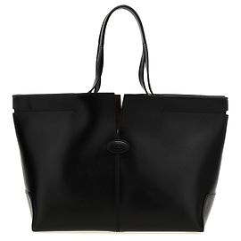 Tod's Borsa Tote in pelle di vitello nera