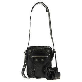 Balenciaga Black Lamb Leather Crossbody Bag