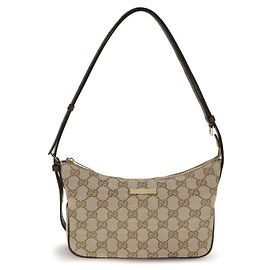 Borsa a spalla Gucci Lady Lunetta Beige in tela GG