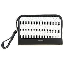 Dolce & Gabbana Pochette en cuir de veau bicolore