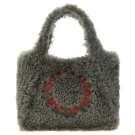 Stella Mc Cartney Borsa Tote in poliestere grigia