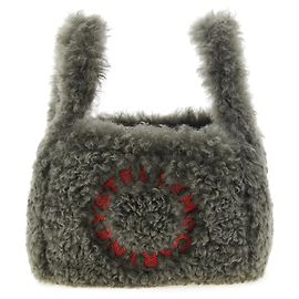 Stella Mc Cartney Borsa a tracolla in poliestere grigia