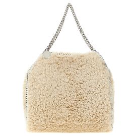 Stella Mc Cartney Borsa a tracolla in poliestere beige