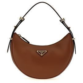 Prada Schultertasche aus braunem Kalbsleder