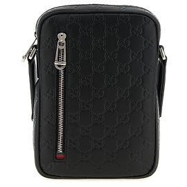 Gucci Borsa crossbody in pelle di vitello nera