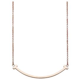 Tiffany & Co Collana con ciondolo Smile Small in oro rosa