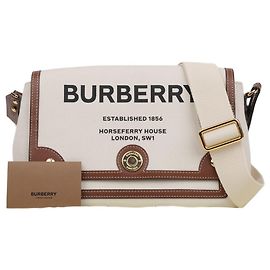 Burberry Borsa crossbody in tela Note Horseberry Print