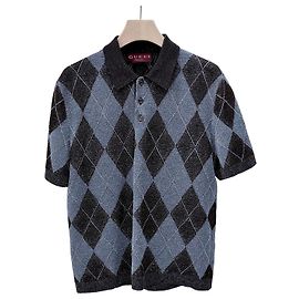 Gucci Polo a maniche corte in lana ricamata