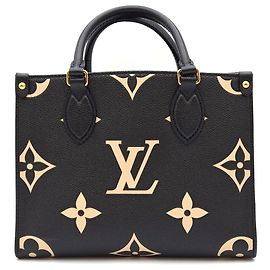 Louis Vuitton OnTheGo PM Bolsa Tote de Couro Preta
