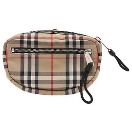 Burberry Vintage Gürteltasche aus Baumwolle mit kleinem Karomuster