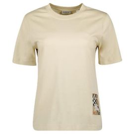 Burberry Check Label Baumwoll-T-Shirt