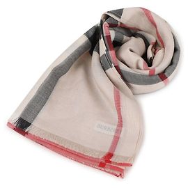 Burberry Écharpe en laine et soie à carreaux