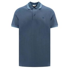 Etro Kurzarm-Poloshirt mit Streifen und gesticktem Pegaso-Logo