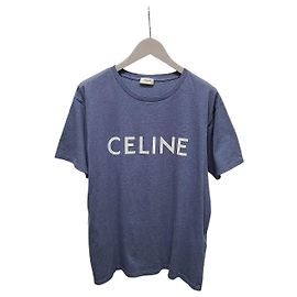Céline Loose Logo T-Shirt aus Baumwolljersey