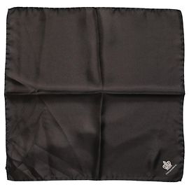 Dolce & Gabbana Foulard in seta DG Crown marrone da uomo