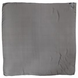 Dolce & Gabbana Foulard quadrato in seta grigio nero da donna