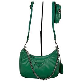 Prada Re-Edition Schultertasche aus gestepptem Nappaleder