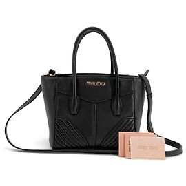 Miu Miu Napa Biker Tote Bag Shoulder Bag