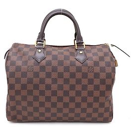 Louis Vuitton Speedy 30 Tote Bag Damier Ebene