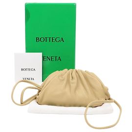 Bottega Veneta Mini Pochette con Tracolla Beige
