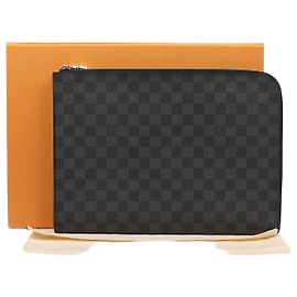 Louis Vuitton Pochette Jour GM Damier Graphite Clutch