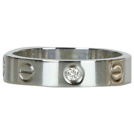 Cartier Love Ring aus Weißgold und Diamanten