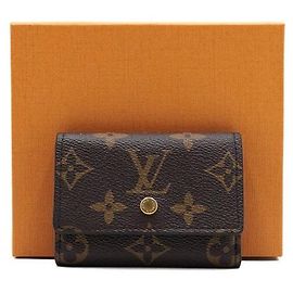 Louis Vuitton Tarjetero Micro de lona Monogram - Cartera pequeña para mujer