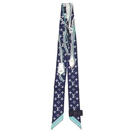 Louis Vuitton Ultimate Monogram Bandana Blue Marine Scarf
