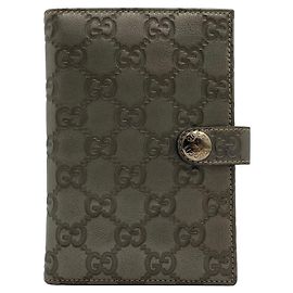 Gucci Carteira Continental em Pele com Logótipo GG e Fecho de Pressão Grey Brown