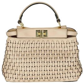 Fendi Sac à main et épaule Peekaboo Intrecciato