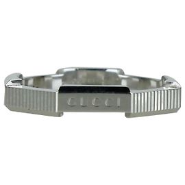 Gucci Anillo Link to Love en oro blanco