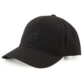 Moncler Boné de beisebol em gabardine de algodão
