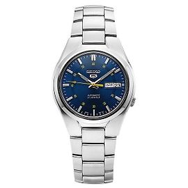 Relógio automático Seiko para homem em metal prateado